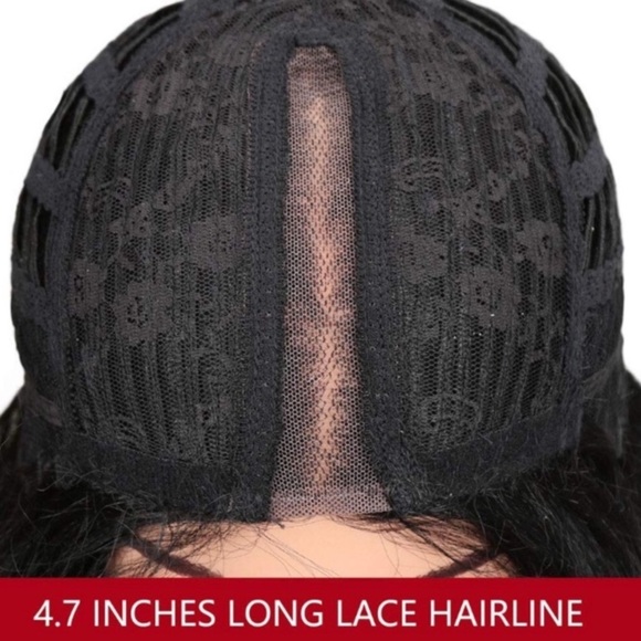 ?LEXA 12” GREY CELEB  MIDDLE PART WAVY BOB WIG main image 8